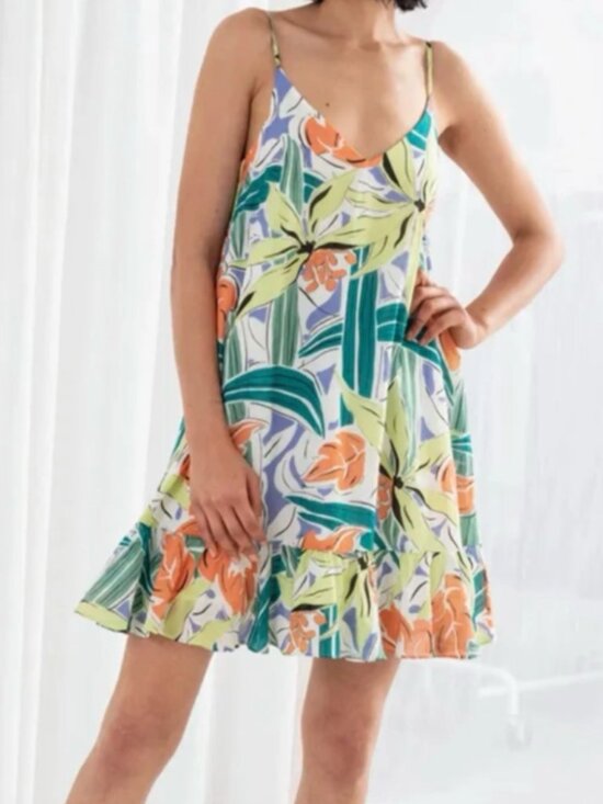 & Other Stories Dresses & Skirts - & Other Stories • Floral Tropical Mini Dress